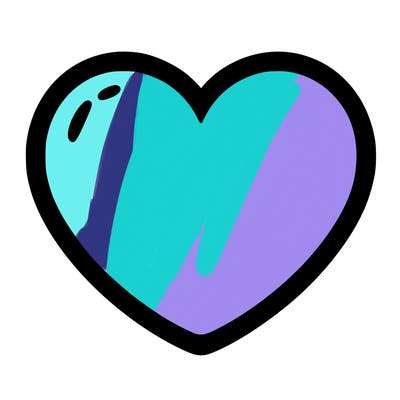 a blank heart