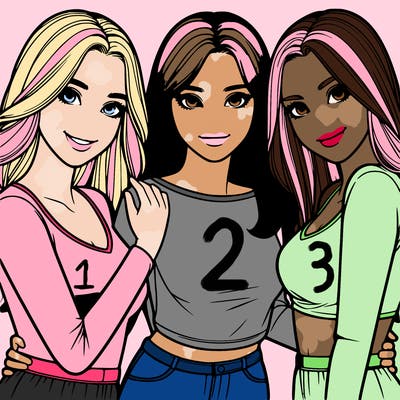 a realistic group of girls