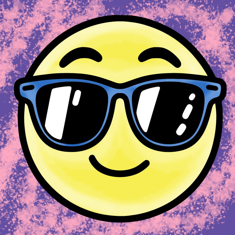emoji with sunglasses