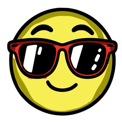 emoji with sunglasses