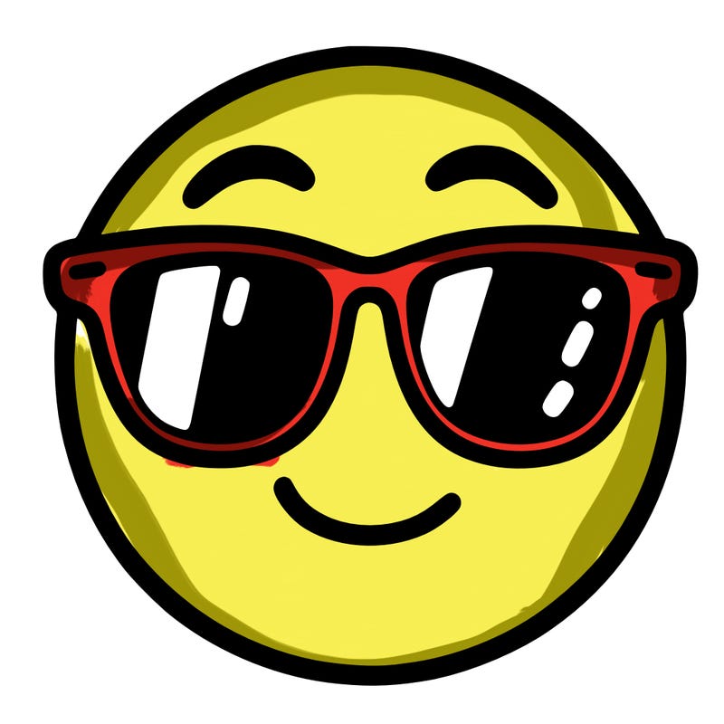 emoji with sunglasses