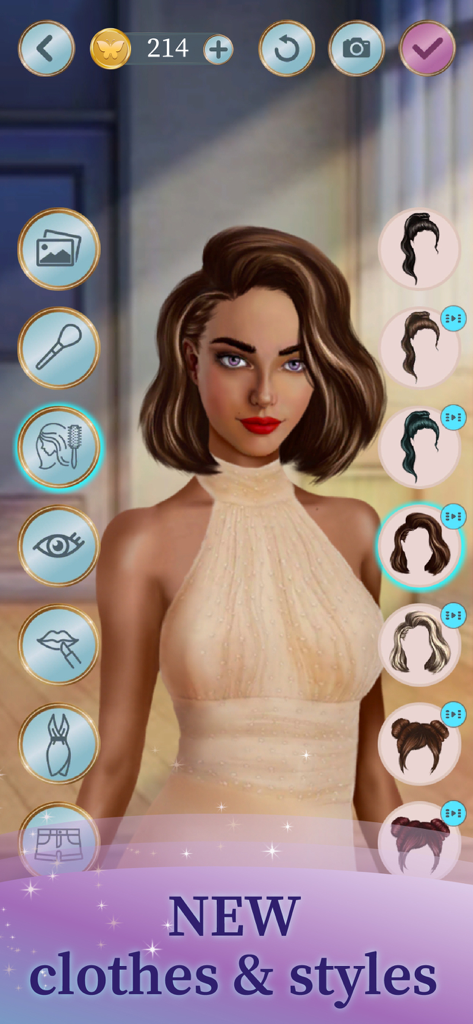 Fashion Girls Dress Up Game - ファッションガールズ着せ替えゲームで、さまざまなヘアスタイルや服でカスタマイズされている女性アバター