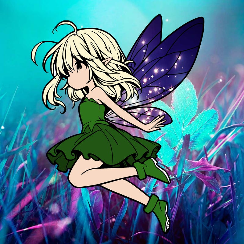 manga fairy flying
