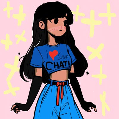 girl in a cute crop top