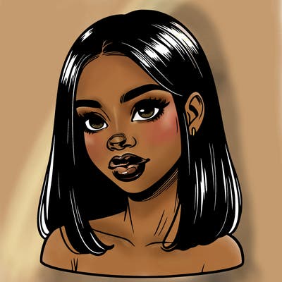 realistic black girl