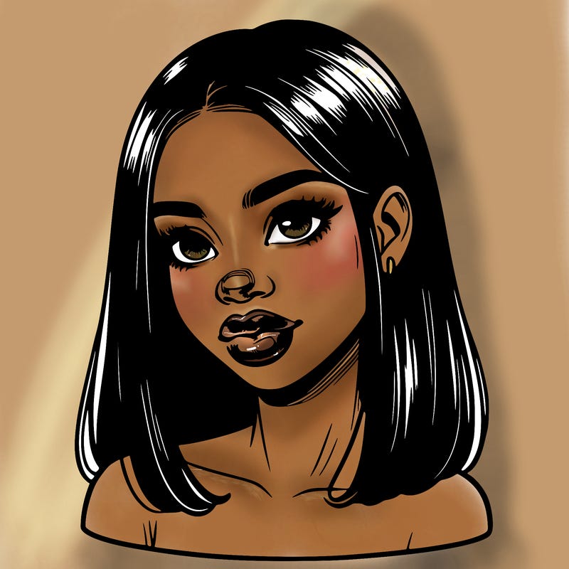 realistic black girl