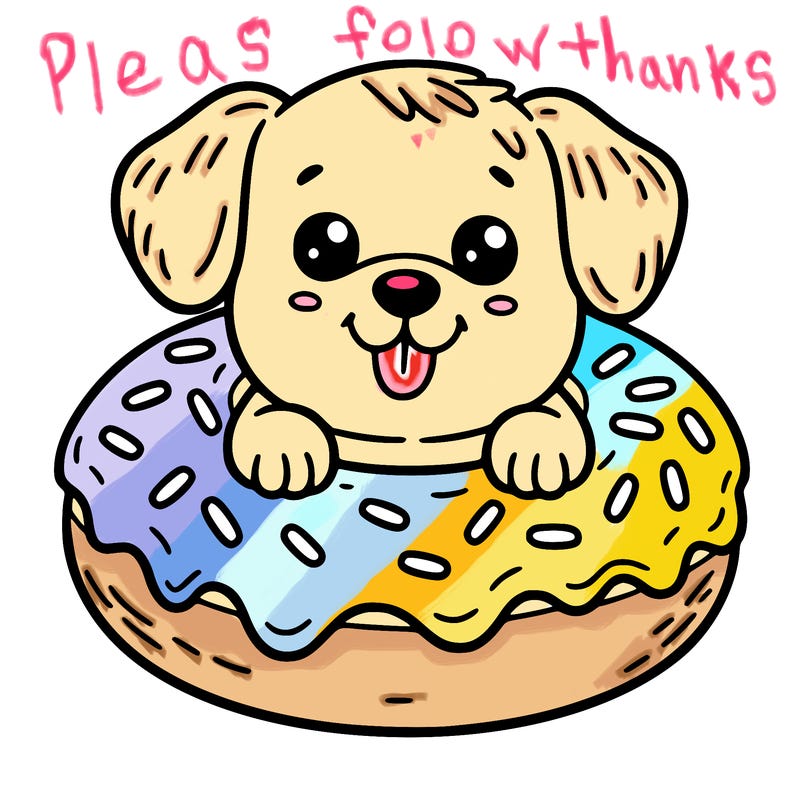 dog in a donut