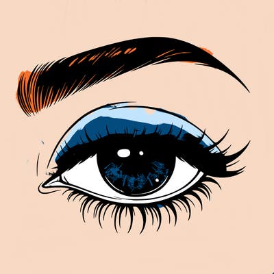 eye closed realistic