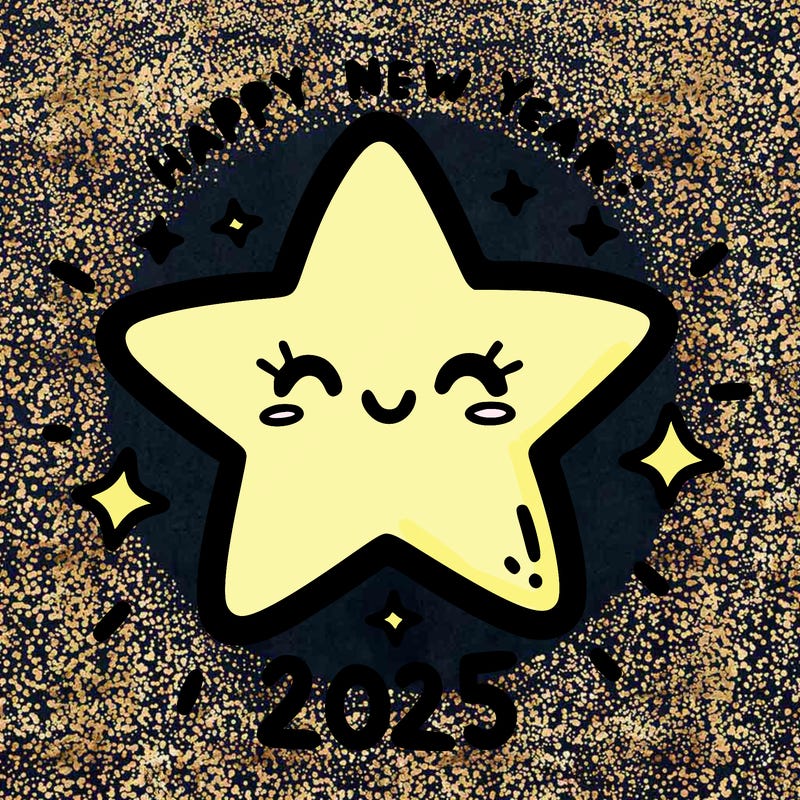 happy new year 2025 star wish