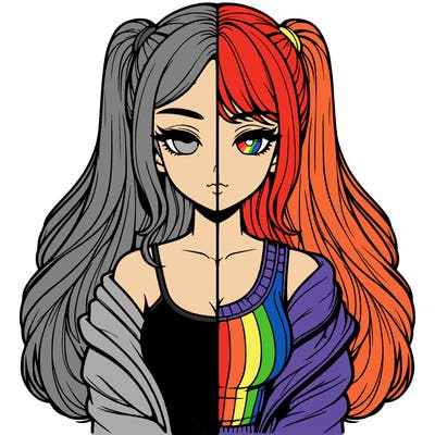 realistic girl split