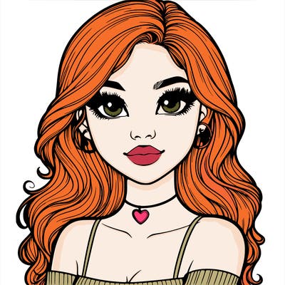 realistic pretty girl