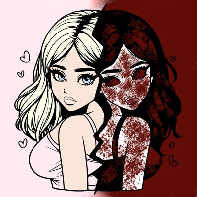 realistic girl split