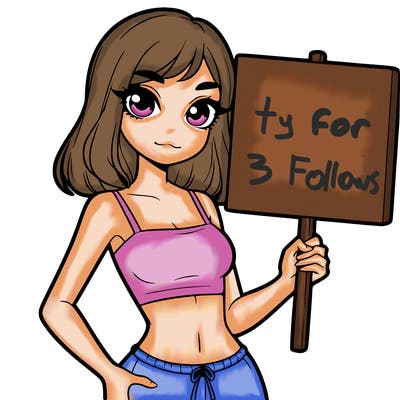 girl in a  crop top holding a blank sign