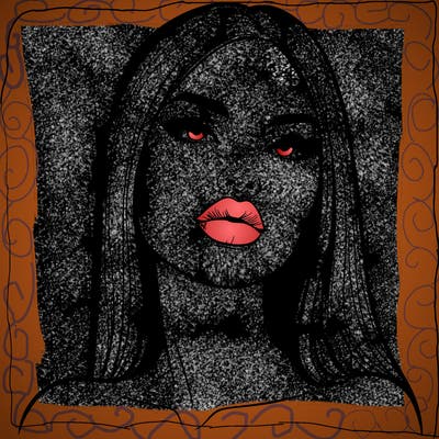 realistic woman with full lips