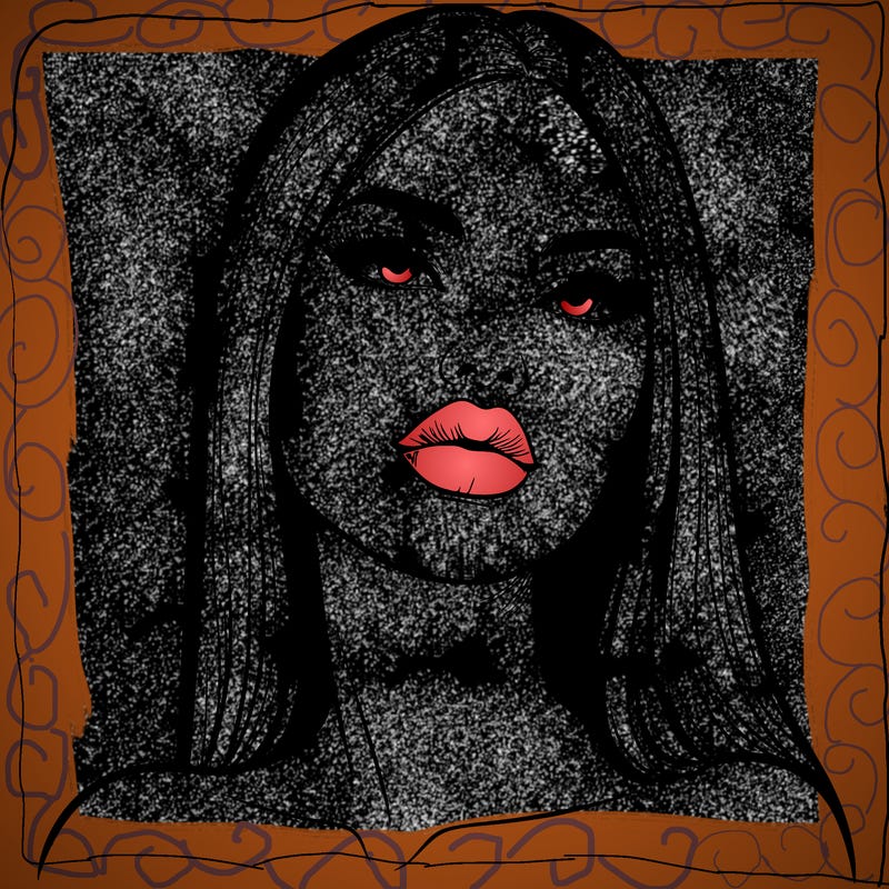 realistic woman with full lips