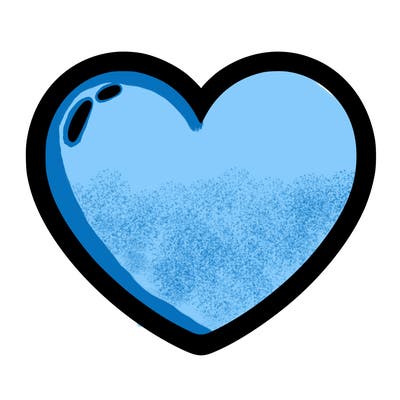 a blank heart