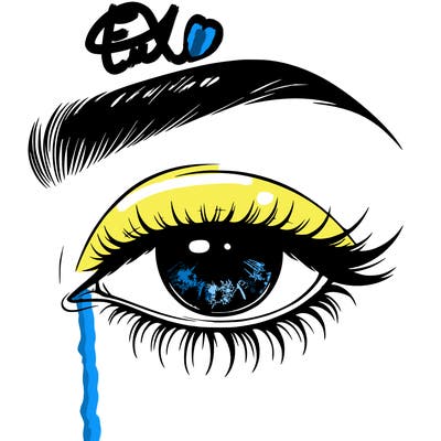 eye closed realistic