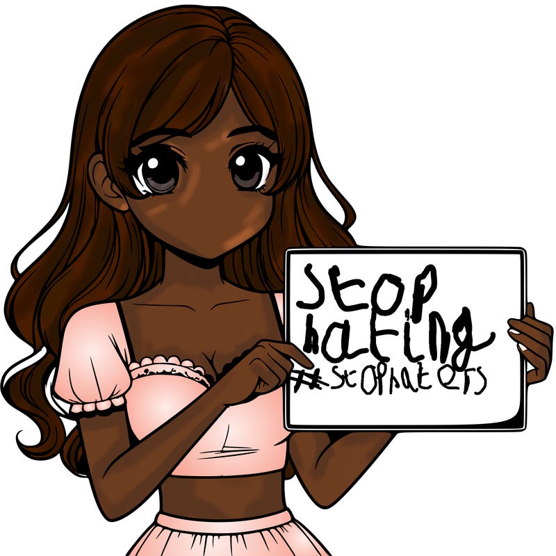 realistic pretty girl holding blank sign