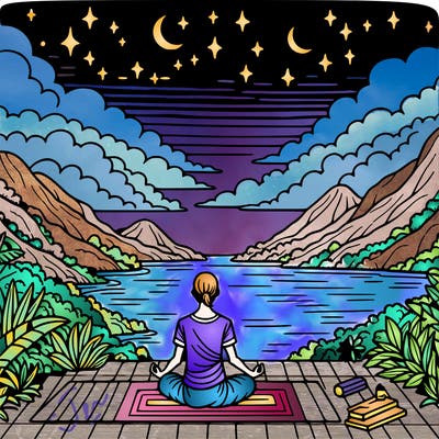 yoga with a pretty view