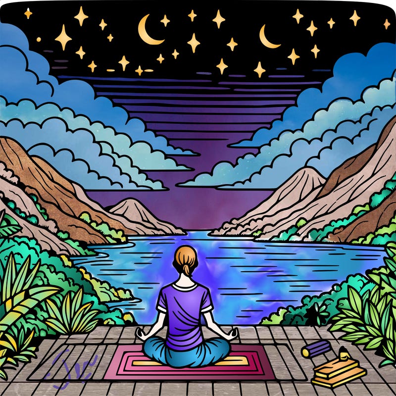 yoga with a pretty view