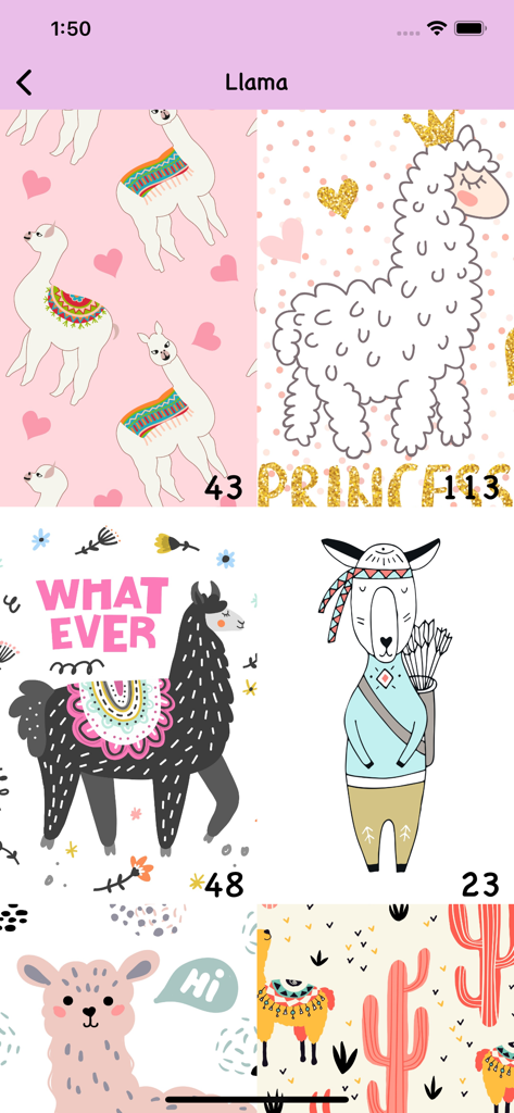Cute Animals Wallpapers - A gallery of cute and kawaii llama wallpapers for mobile backgrounds