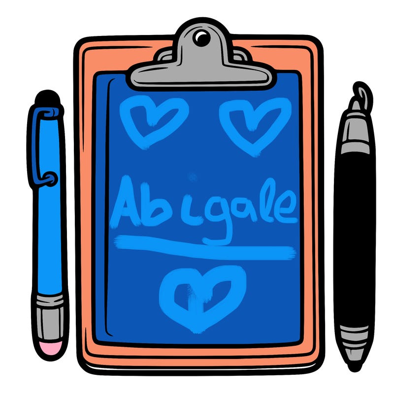 blank clip board with pen