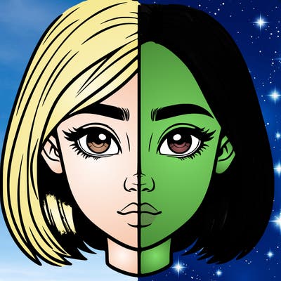 realistic girl split