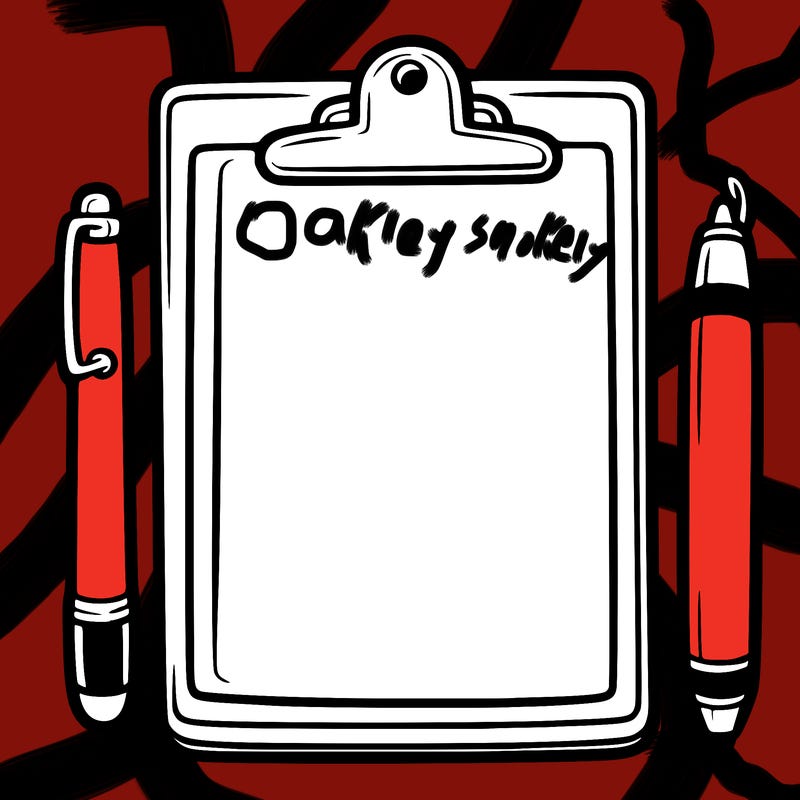 blank clip board with pen