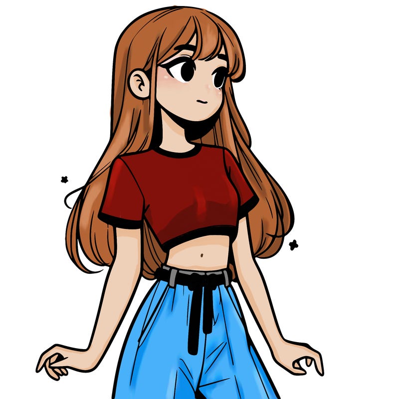 girl in a cute crop top