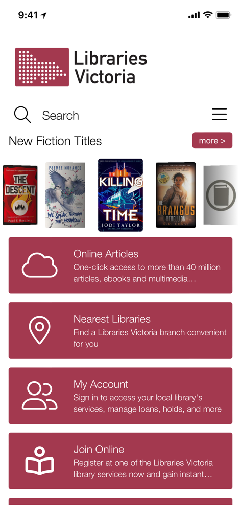 Libraries Victoria - Lifestyle App | MWM