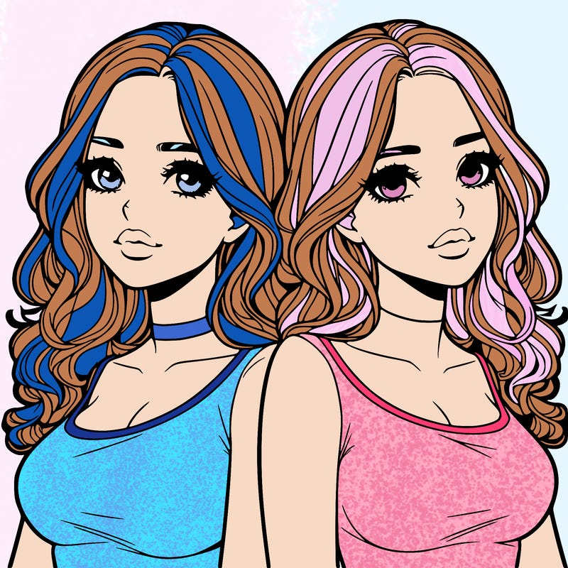 realistic twin sisters