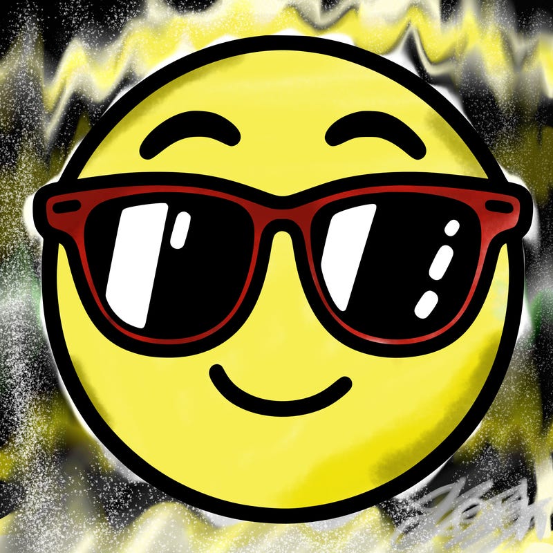 emoji with sunglasses