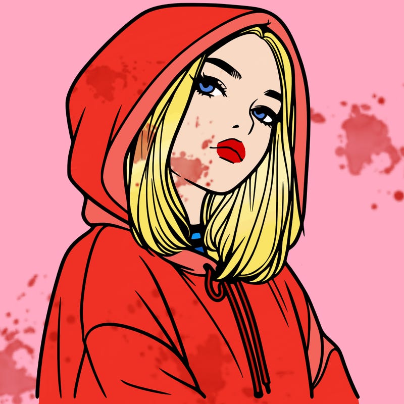 a realistic girl in a hoodie