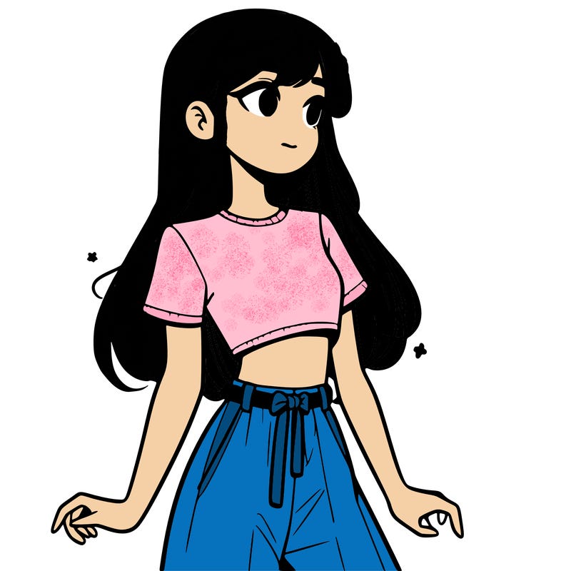 girl in a cute crop top