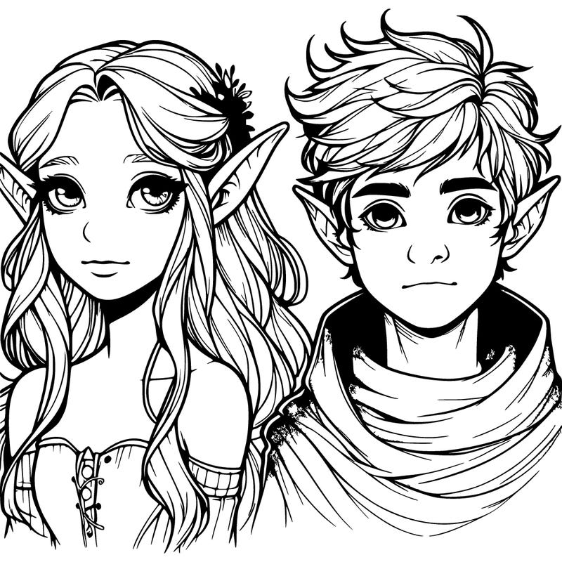 realistic fae girls and boys