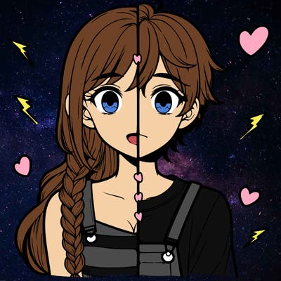 realistic girl boy split