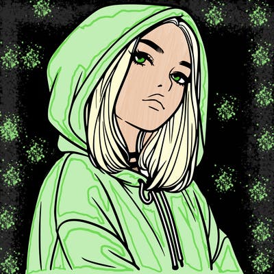 a realistic girl in a hoodie