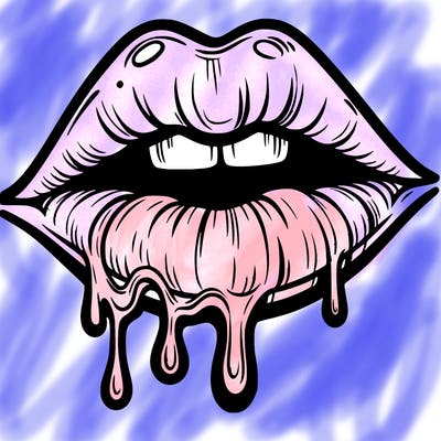 lips that look realistic and drip