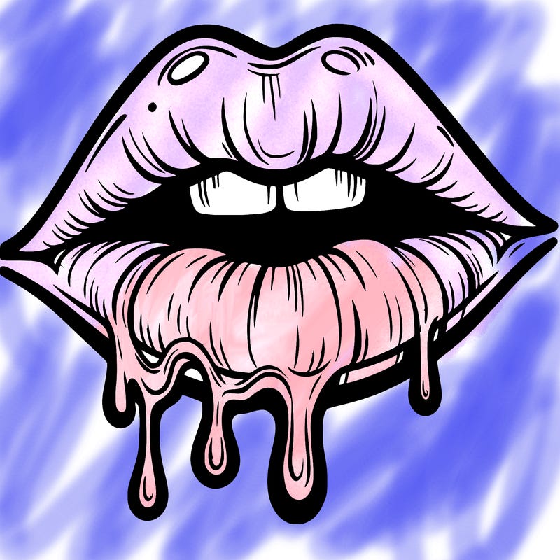 lips that look realistic and drip