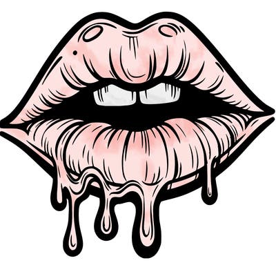lips that look realistic and drip