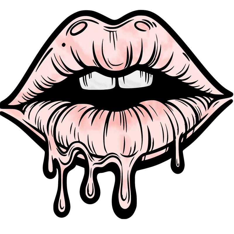 lips that look realistic and drip