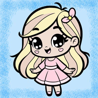 cartoon girl