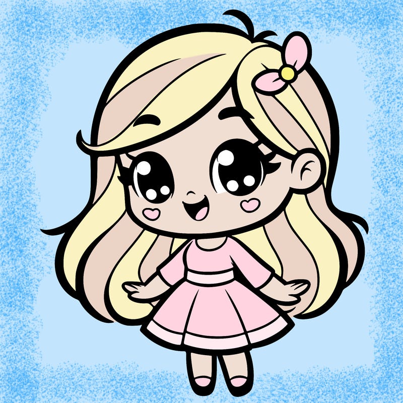 cartoon girl