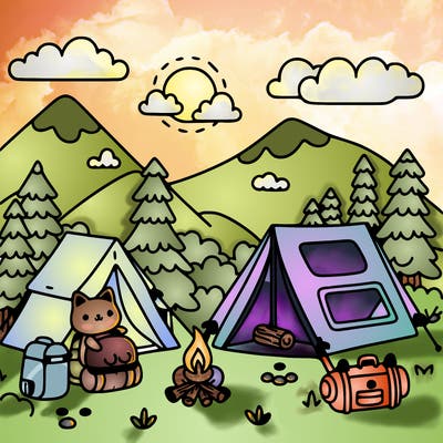 cute camping