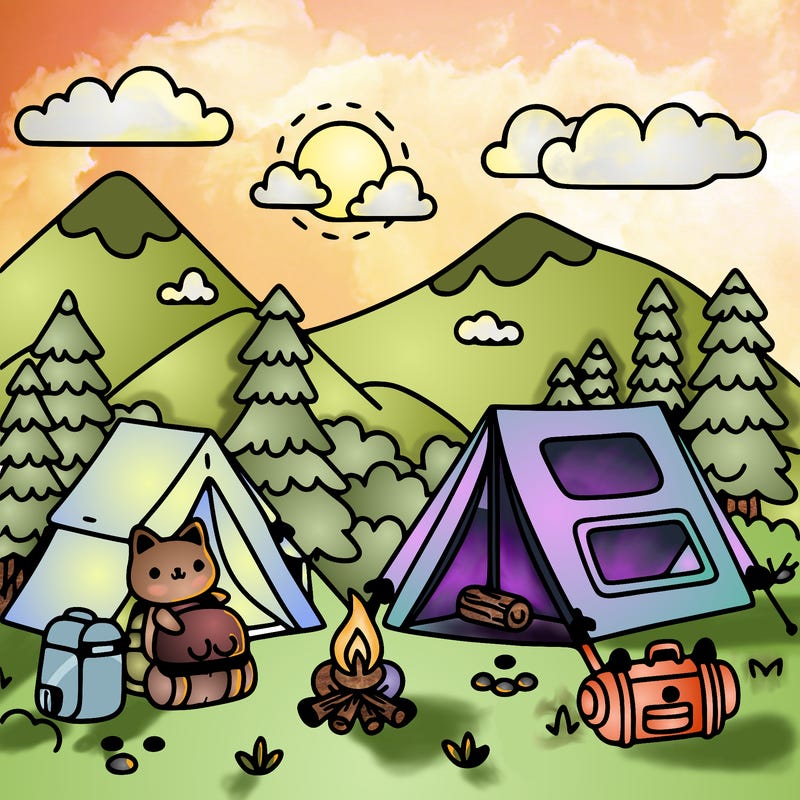 cute camping