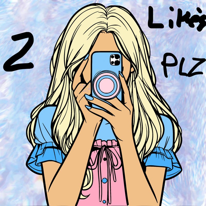 a realistic girl holding her phone taking pictures