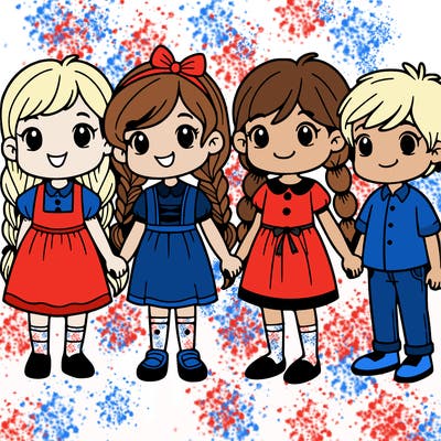 4sisters and 1brother