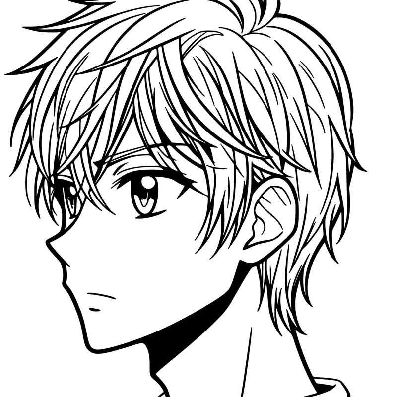 male manga character