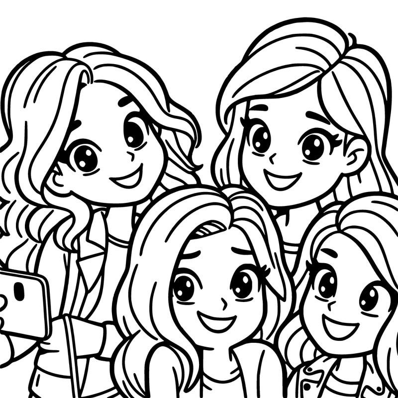 4 girls smiling for a picture