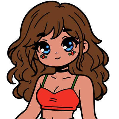 girl in a cute crop top